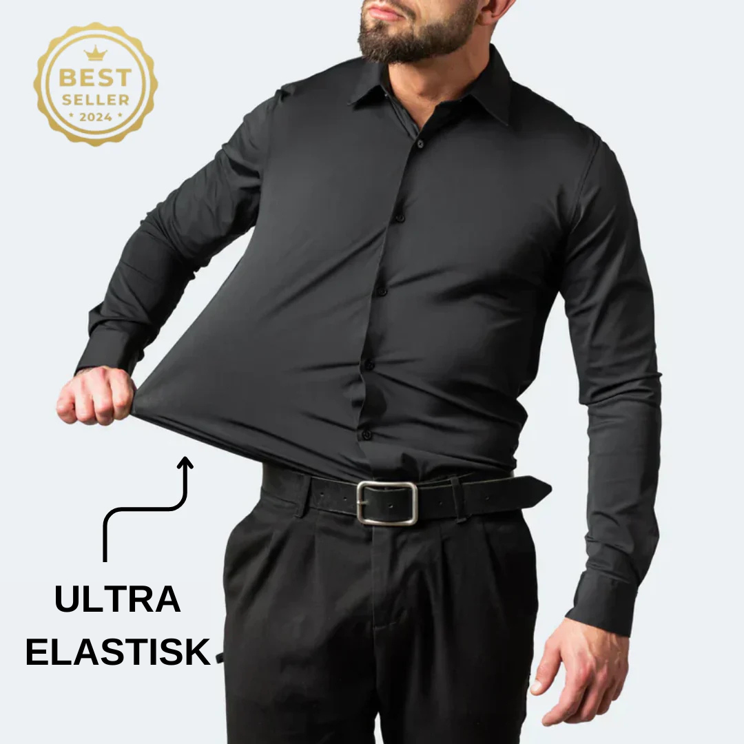 Rynke-resistent Slim Fit skjorte