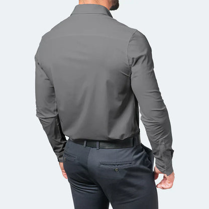 Rynke-resistent Slim Fit skjorte